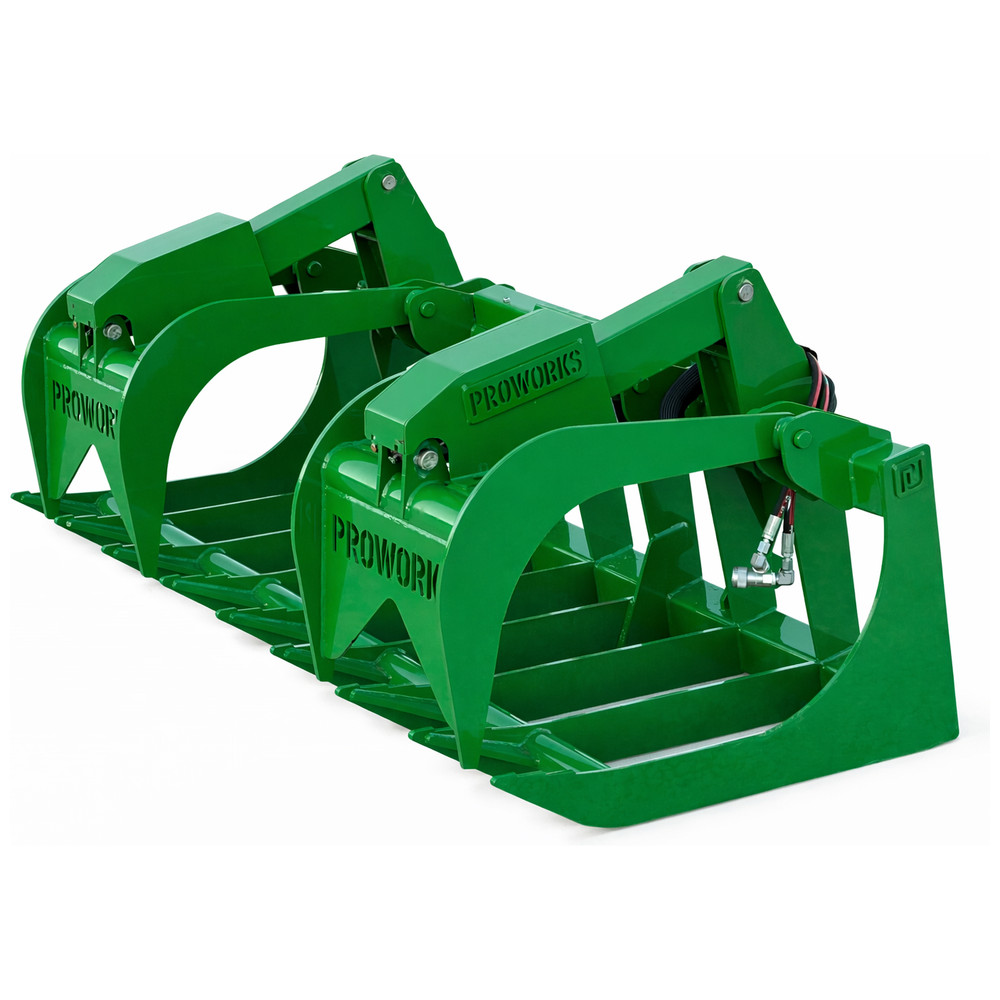 72" Extreme Duty Root Grapple Attachment Fits John Deere Tractor Global Loader