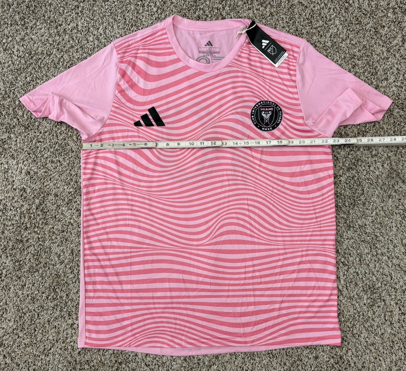 New Adidas Lionel Messi Inter Miami CF #10 Men's Jersey Pink Size LARGE MSRP $60