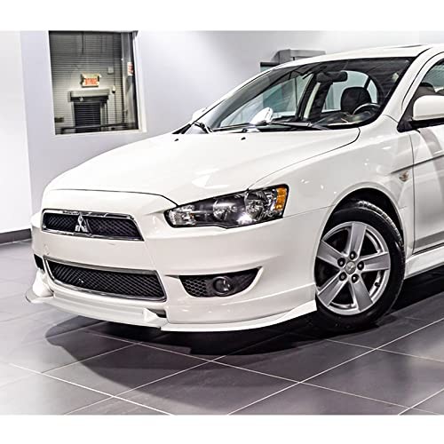 3PC Front Bumper Lip Spoiler Kit 2008-2015 Lancer White