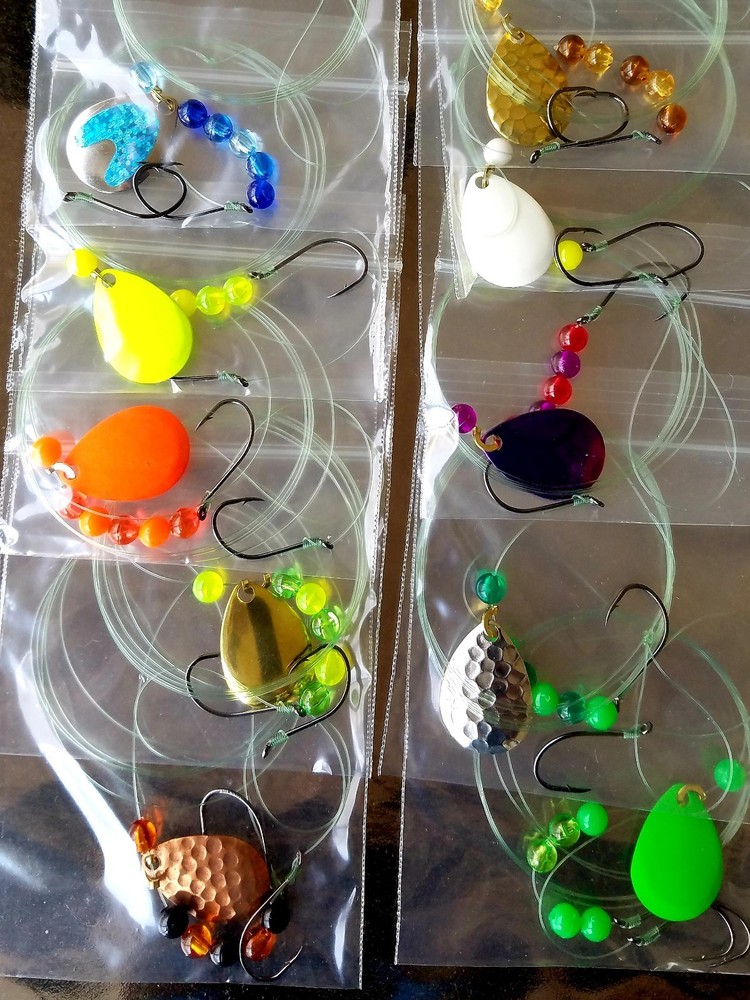 Walleye Crawler Harness Spinner Rigs (10 pc.)