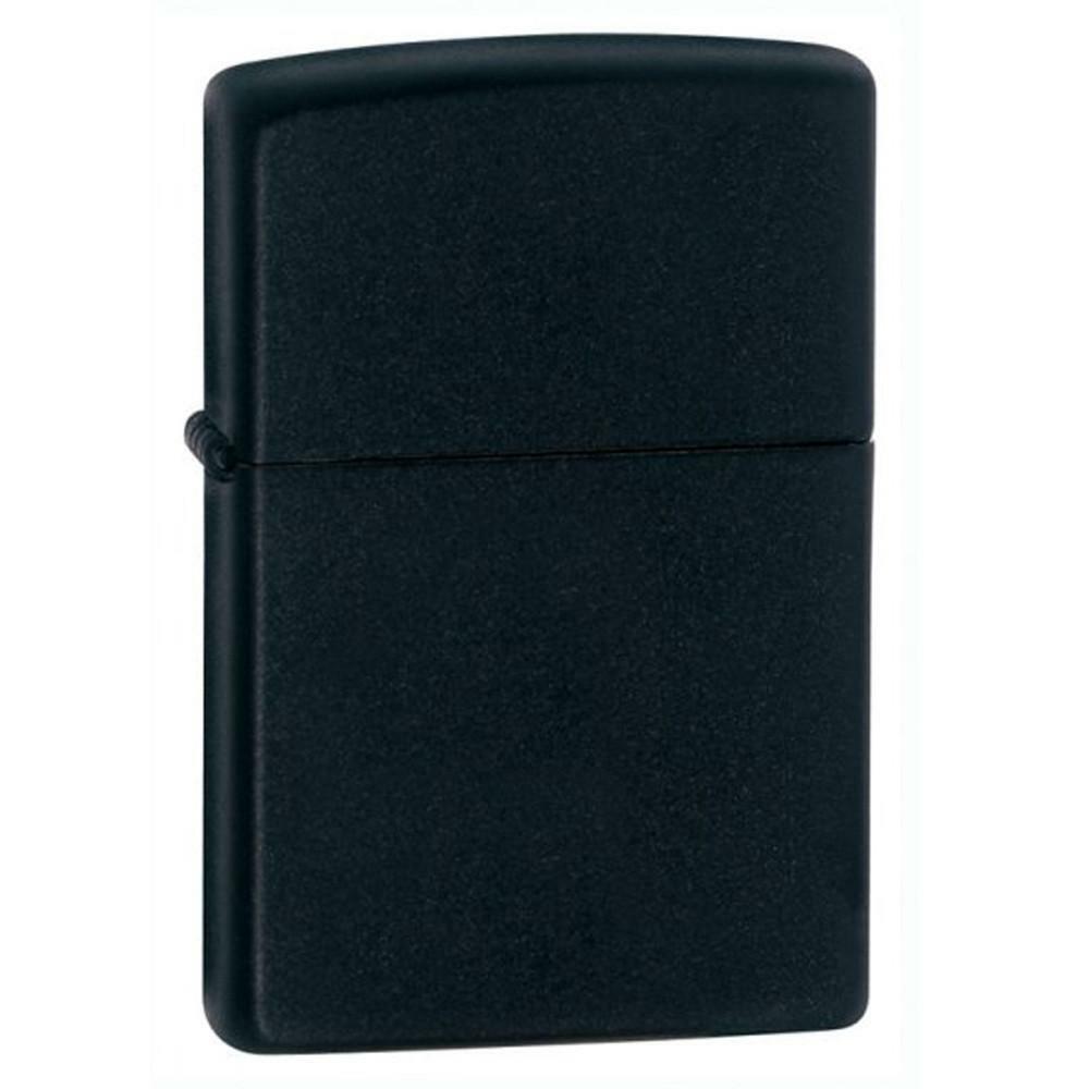 Zippo Windproof Lighter Classic Plain Matte Black Finish (218)