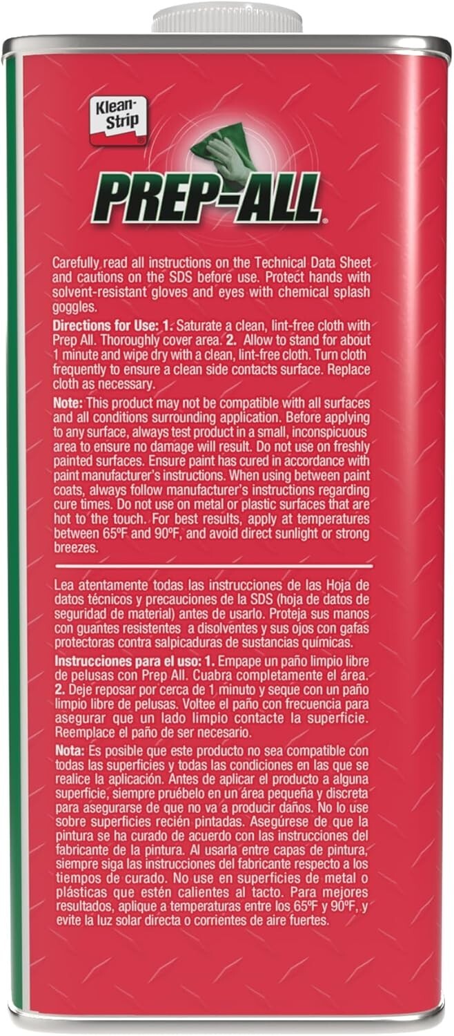 Klean-Strip GSW362, Prep-All Wax and Grease, 1-Gallon