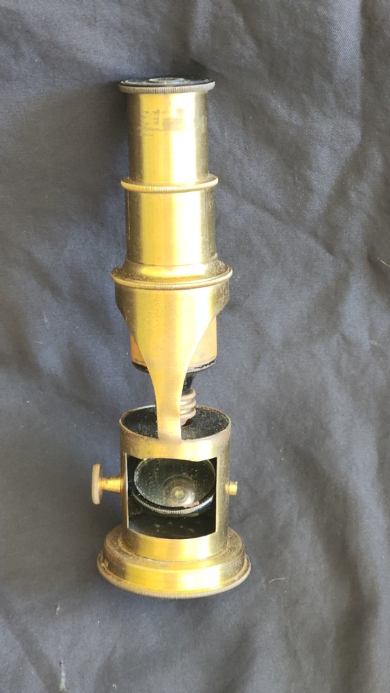 Antique Brass Field Microscope Portable