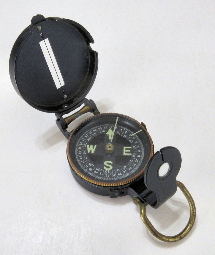Lensatic Engineer Compass Vintage Early 1960s Navigation Tool