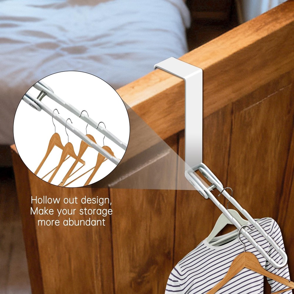 2 Pack Over The Door Drying Rack,Foldable Clothes Hanger Hook Organizer,Space...