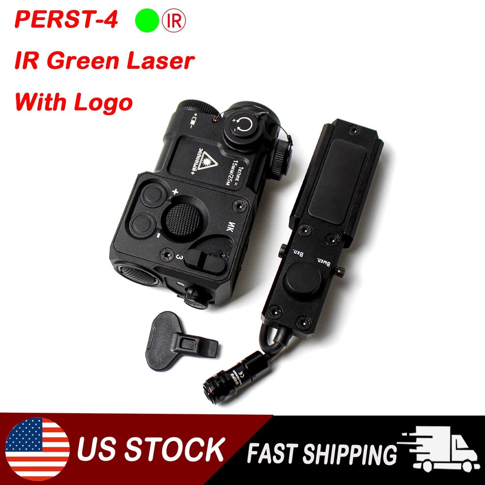 Metal Pointer PERST-4 IR Infrared/Green Laser Dot Sight with KV-D2 Switch Reset