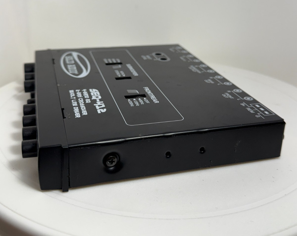 Solid Audio SEQ-412 4-Band EQ 2-Way Crossover 12V Line Driver