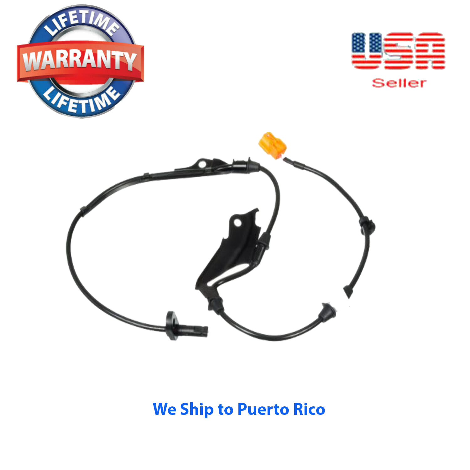 4 ABS Speed Sensor Front Rear & 4 Connectors Fit Accord 03-07 Sedan Built Japan