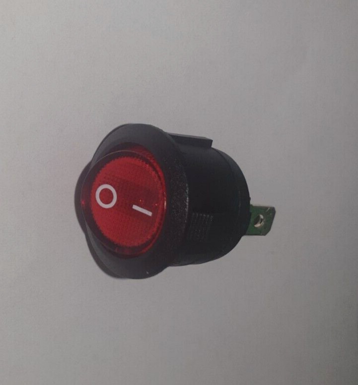 Volcano Classic POWER Replacement Red Rocker Switch, 120VAC Red Light