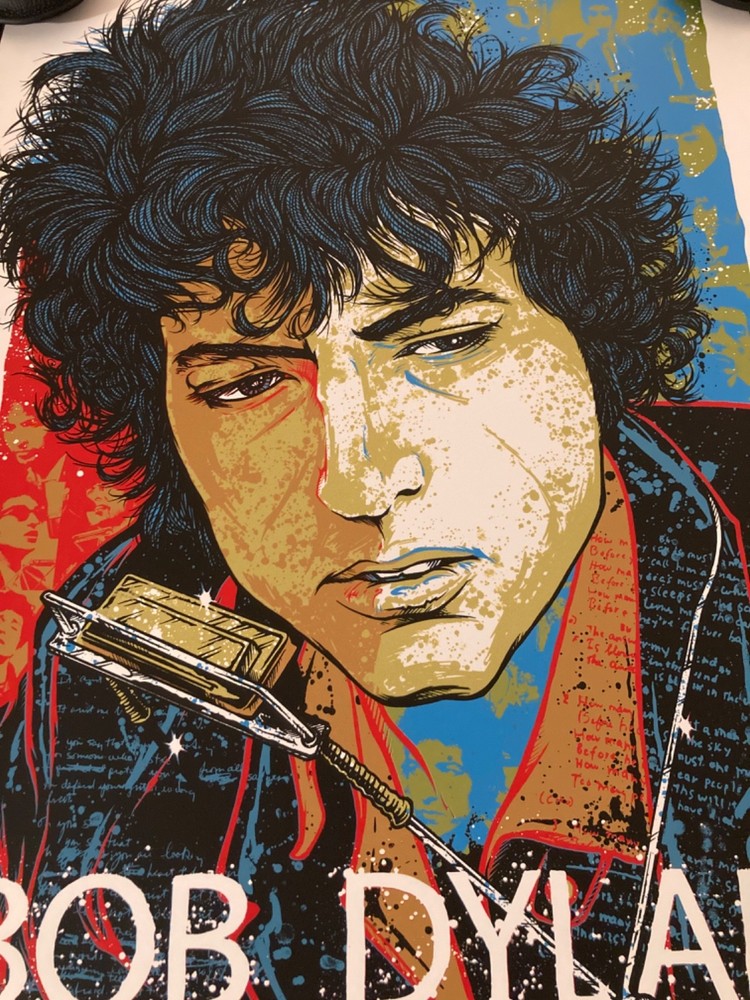 Bob Dylan Official Concert Poster Nashville TN 2010 Signed Numbered Rhys Cooper