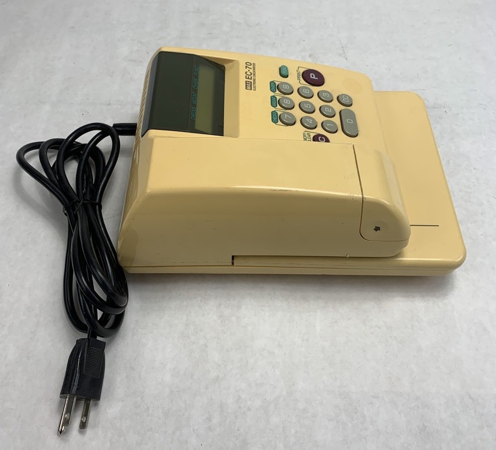 MAX EC-70 Electronic Check Writer - Broken Cover