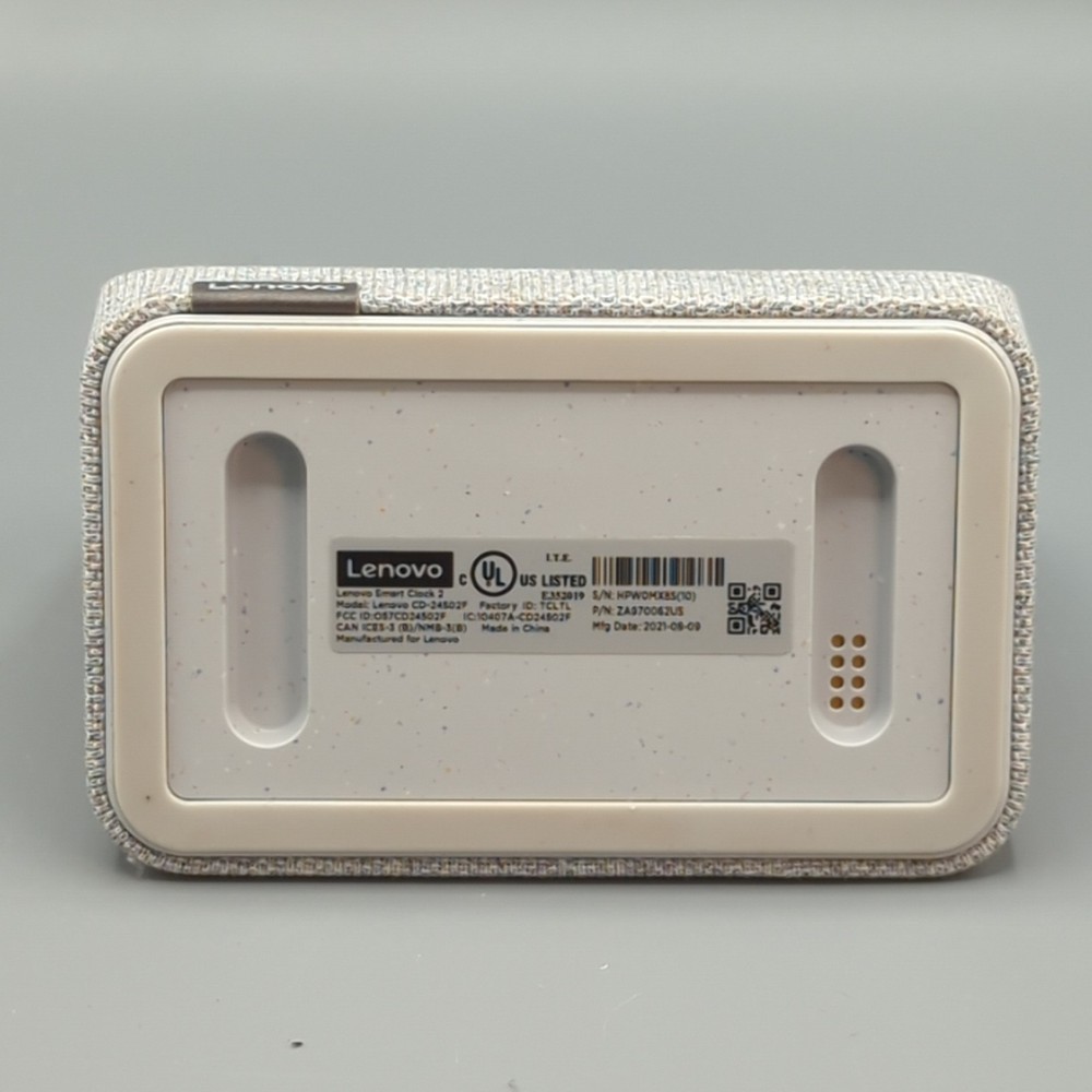 Lenovo Google Assistant Smart Clock 2 Touch Screen CD-24502F Heather Grey