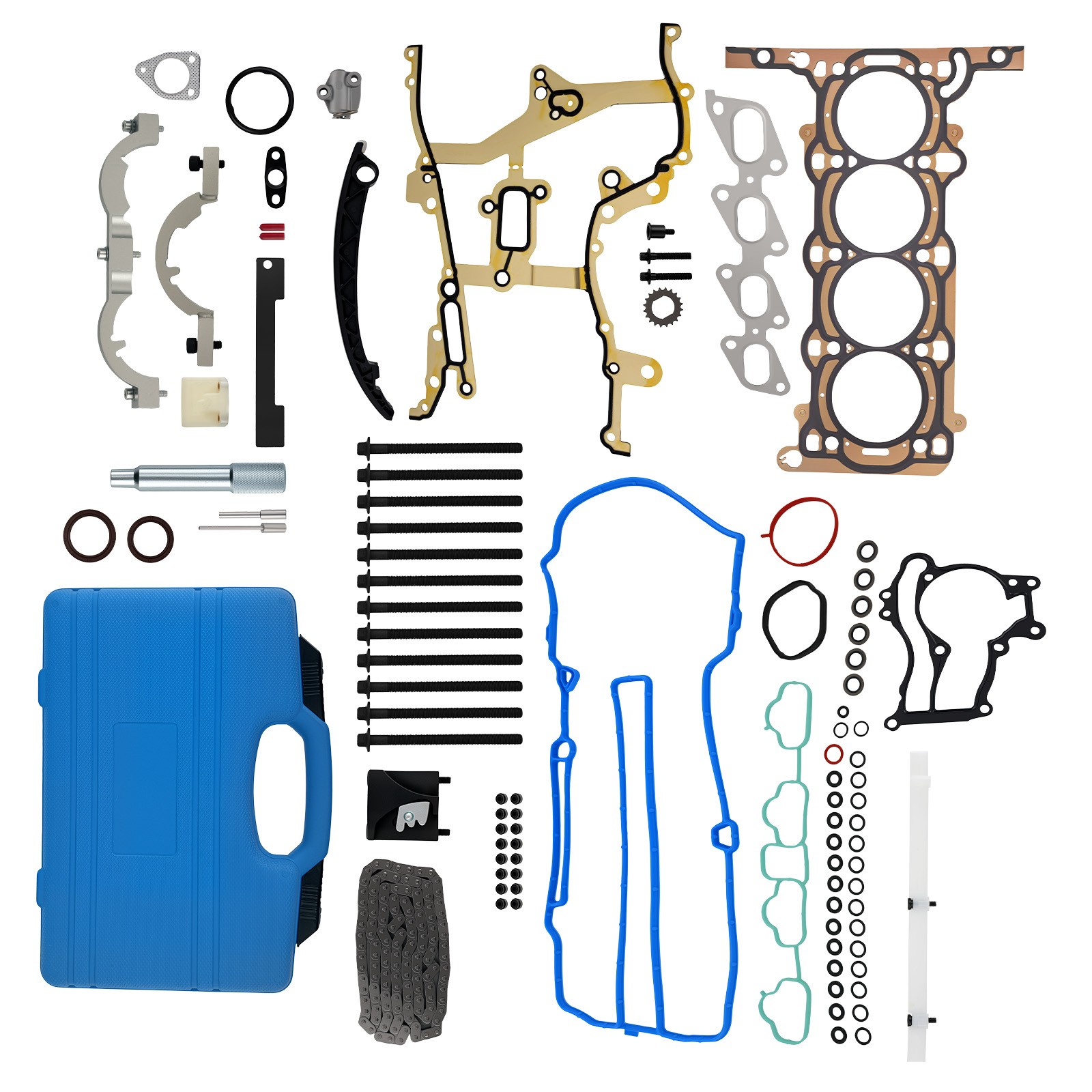 Head Gasket Bolts & Timing Chain & Locking Kit For Chevrolet Cruze 1.4L Turbo