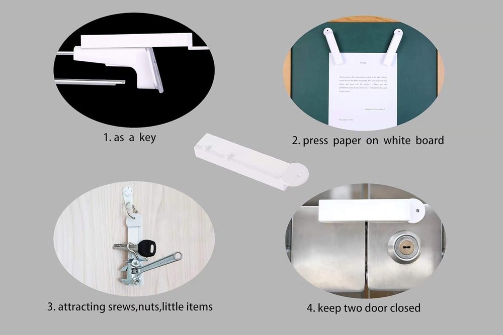 Dual Magnetic Keys for Slatwall and Peg Hook Security, Rust Resistant Features