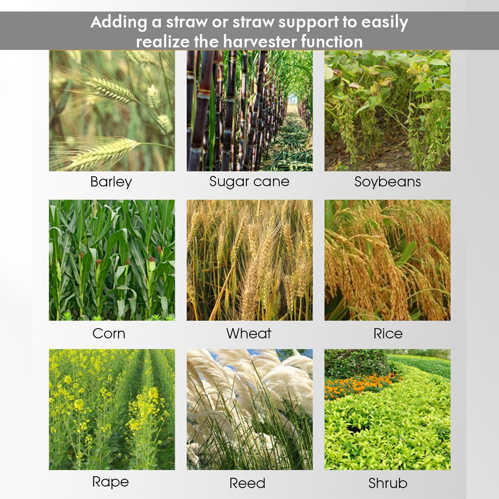 52CC 5 in 1 Brush Cutter 2-Stroke Weed Eater Wacker Gas Powered String Trimmer