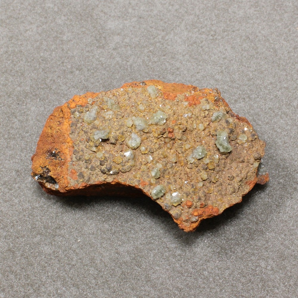 ADAMITE / CALCITE from the Ojuela Mine, Mapimi, Durango, Mexico