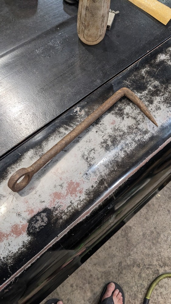 Large Antique Iron 12-in Door Hook Barn Door Gate Hook