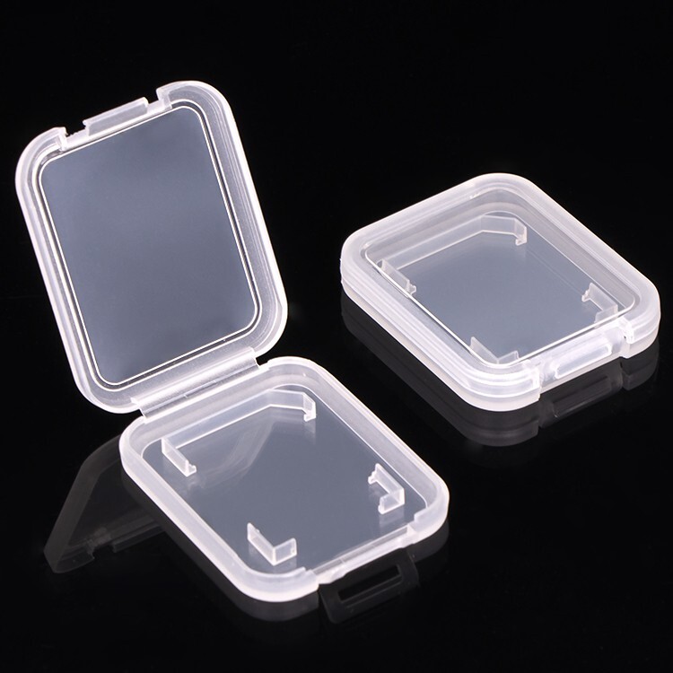 5pcs Memory Card Holder Plastic Storage Jewel Case Clear SD Storage Box