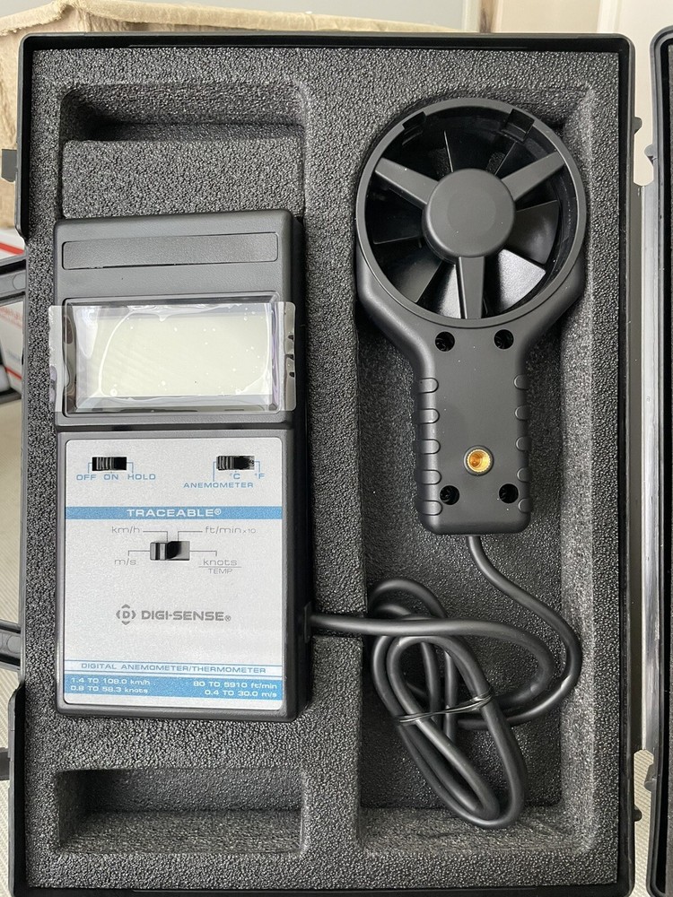 Digi-Sense 98767-05 Traceable Digital Anemometer w/ Temperature and Calibration