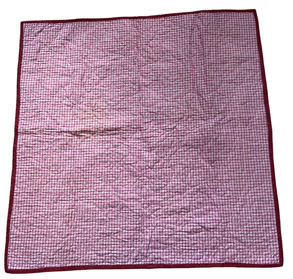Floral Spring Patchwork Handcrafted Quilt Throw Wall Hanging Pink Purple