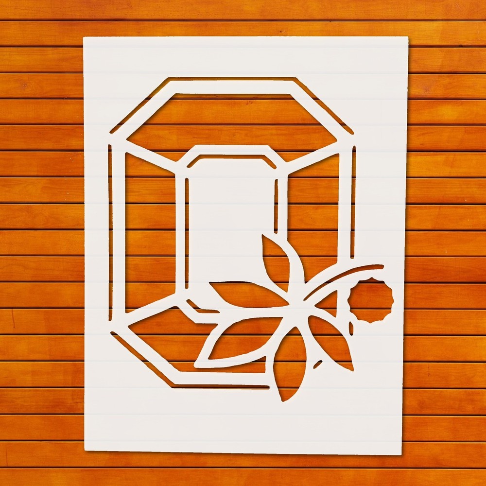 Ohio State Buckeyes O Reusable Plastic Stencil Template for DIY Wall Art - St…