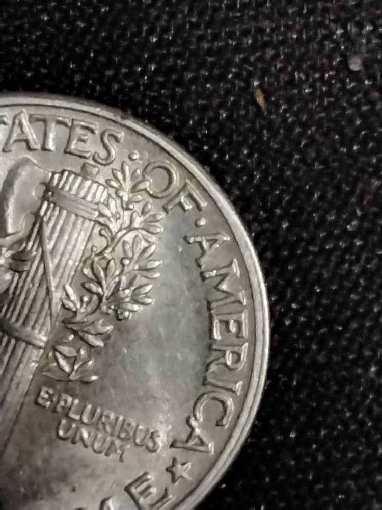 1944 S Mercury Dime Error "In Cod We Trust " Full Bands