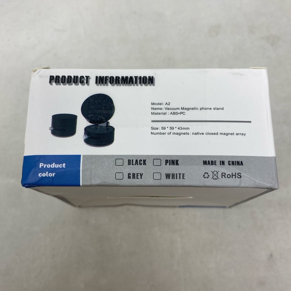 Woolcar A2 Vacuum Suction Magnetic Phone Holder - Foldable Double-Sided Stand