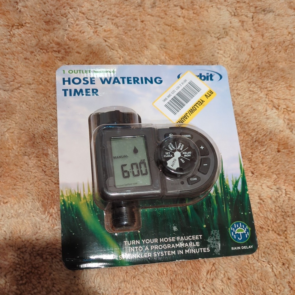 Orbit 1-Outlet Hose Faucet Timer Programmable Irrigation Conserve Water