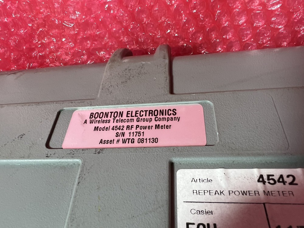 Boonton Electronics 4542 Power Meter Storage Box