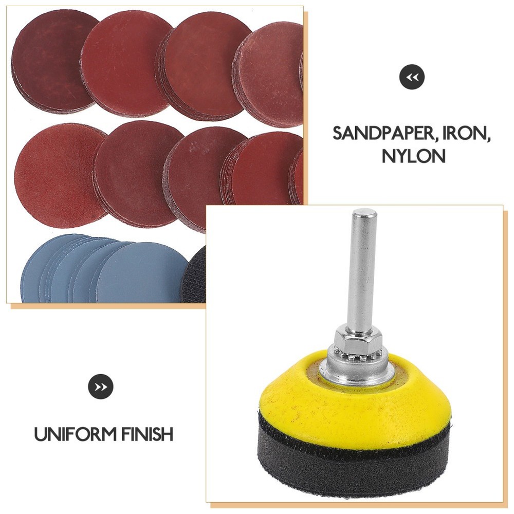 Sander Sandpaper Backing Pad Drill Attachment Circular Sanding Discs