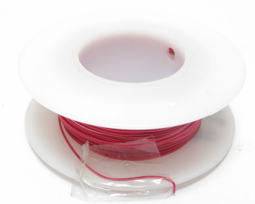 Kynar Wire Wrap Wire, 28AWG, 100ft Red