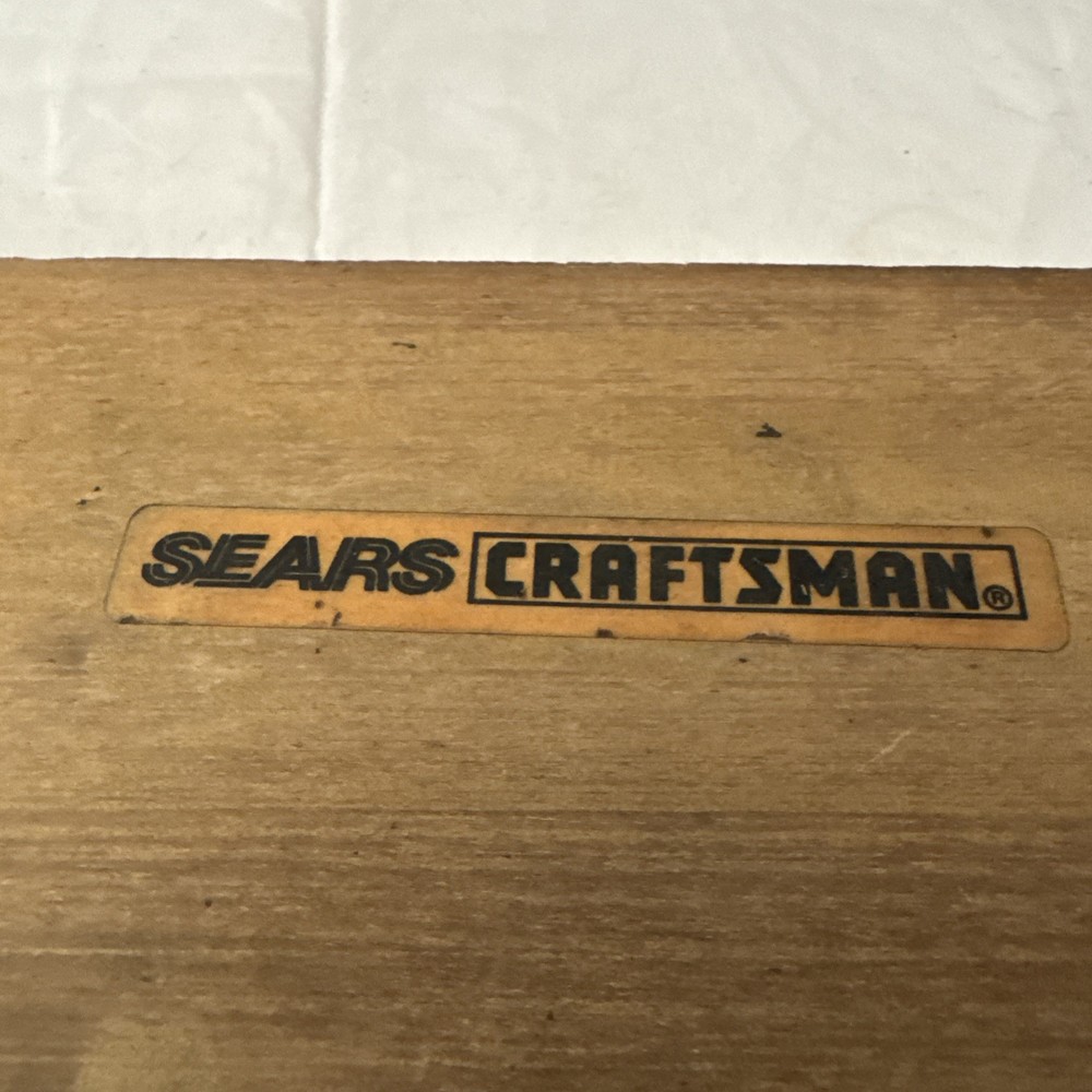 VINTAGE SEARS CRAFTSMAN DEPTH MICROMETER INDICATOR PRECISION MEASURING TOOLS.