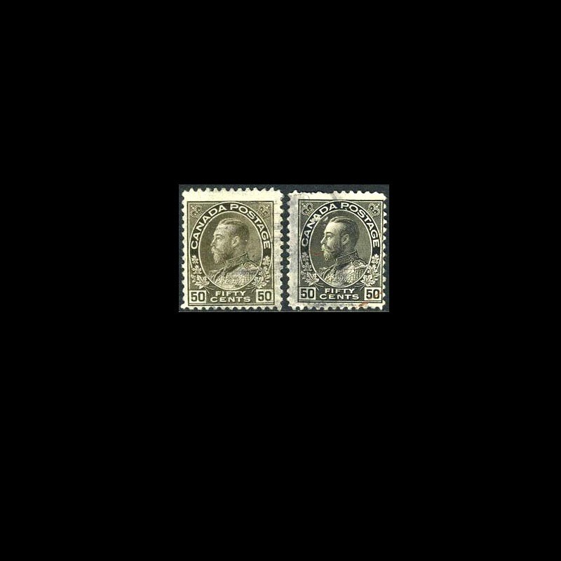 Canada Stamp Regular Issues Used, Fine Scott # 120&20a