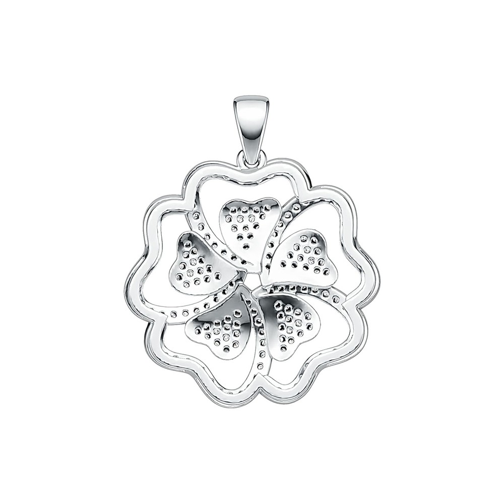 Sterling Silver Semi Mount Pendant Setting Round RD 1.0mm
