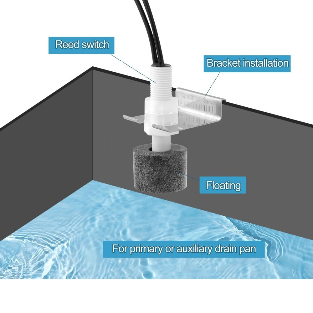 SS3 Float Switch Condensate Overflow Switch for HVAC Drain Pan Condensate 97647