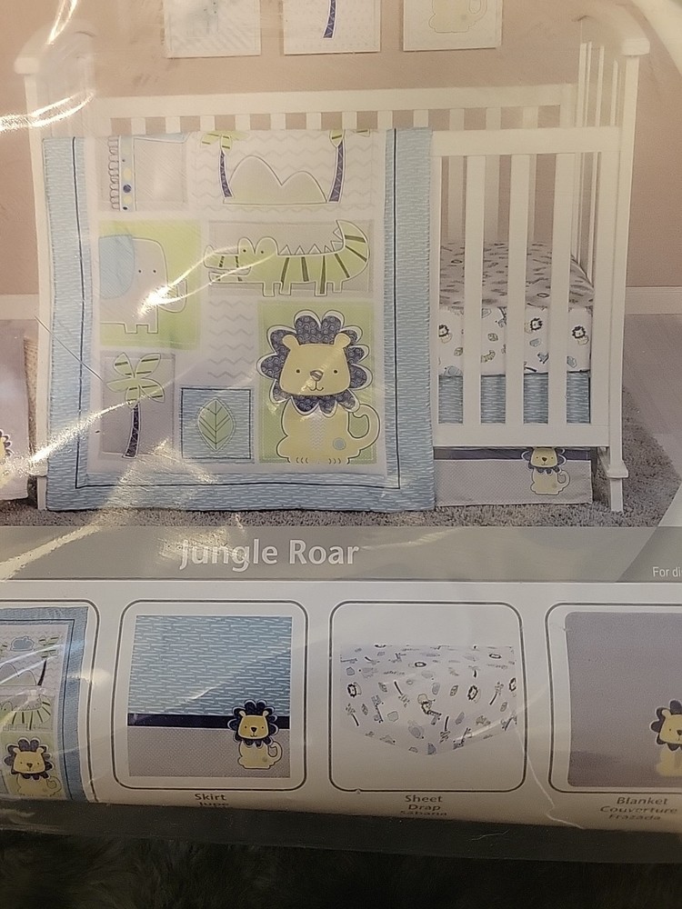 Trend Lab Infant Bedding Crib Set Jungle Roar