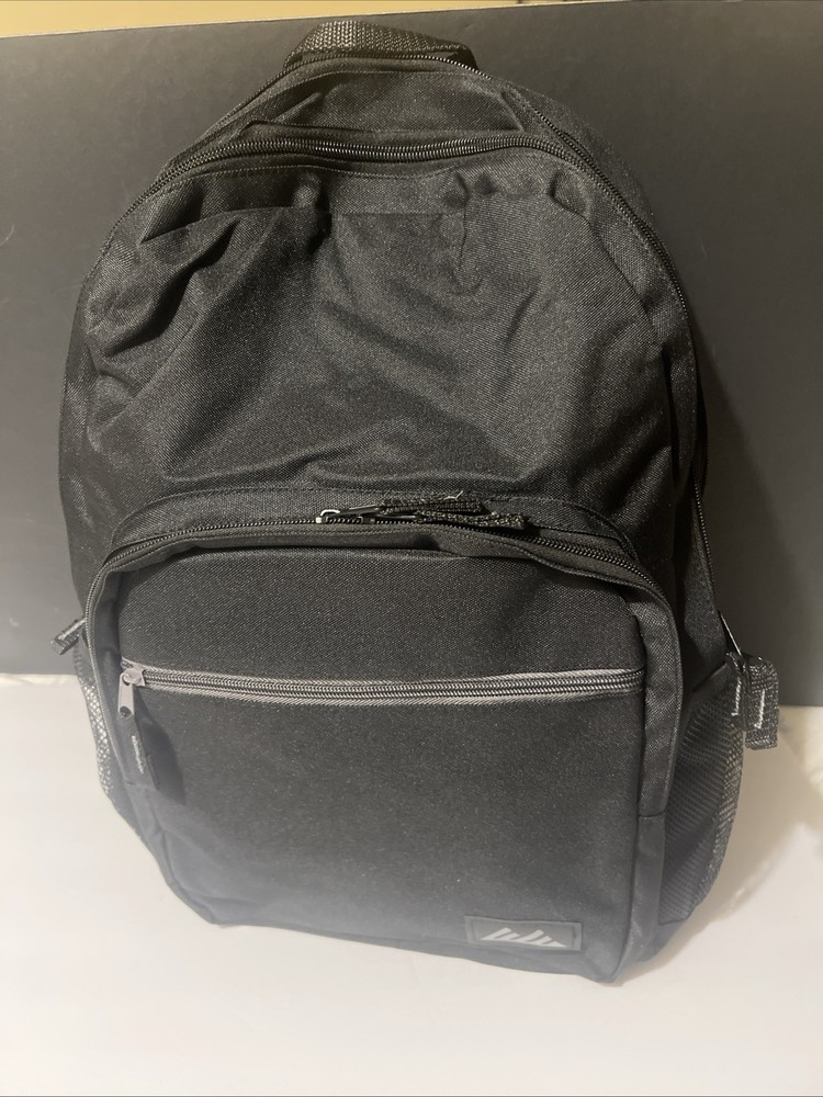 BN NT Solid Black Backpack 13.5" Length, 16" Height, 4.25" Depth