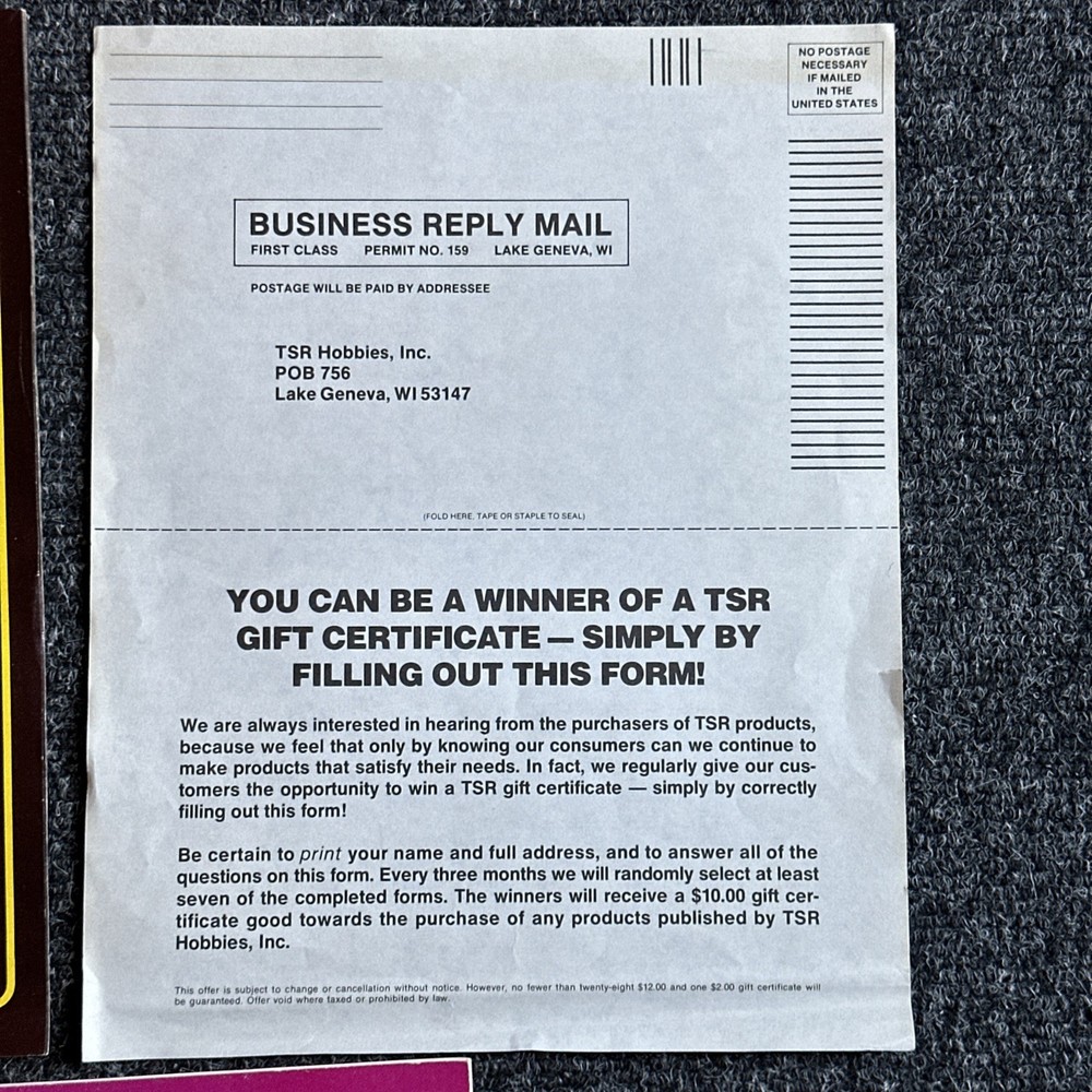 Dungeons and Dragons D&D Basic Set BOXED Including Original Dice Vintage TSR 🟡