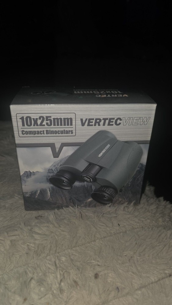 VERTECVIEW 10x25mm Compact Binoculars for Adults, Water Resistant