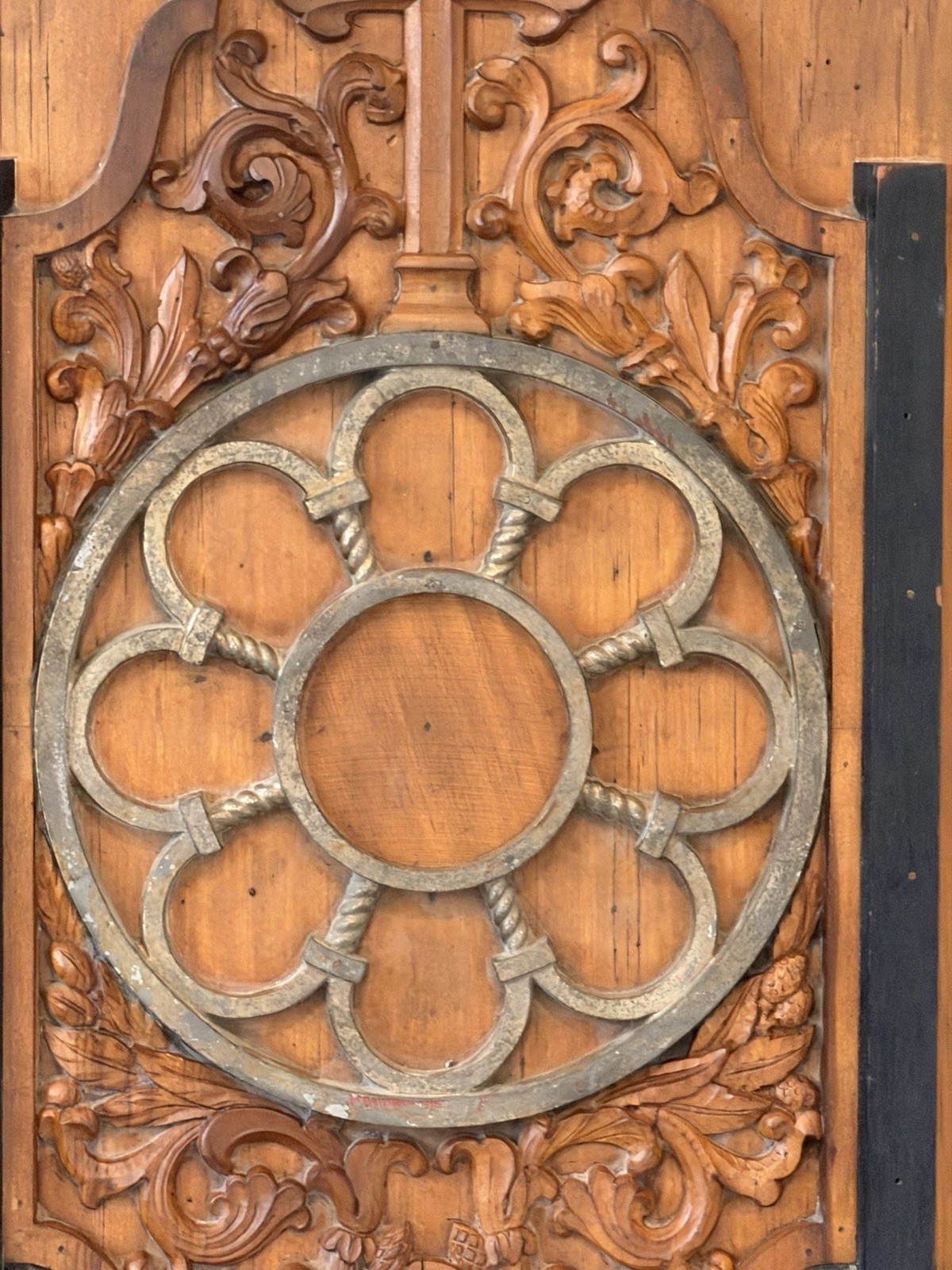 Antique Industrial Wood Foundry Mold Wall Art Architectural Salvage Christian