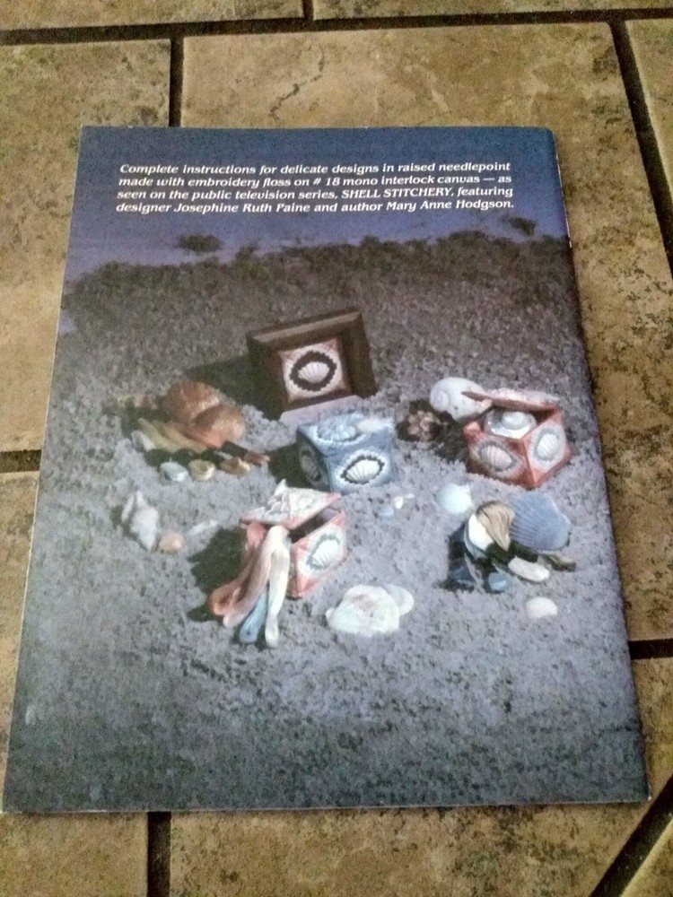 Vtg Raised Shell Petites Raised Needlepoint Instruction Pattern Booklet 1984