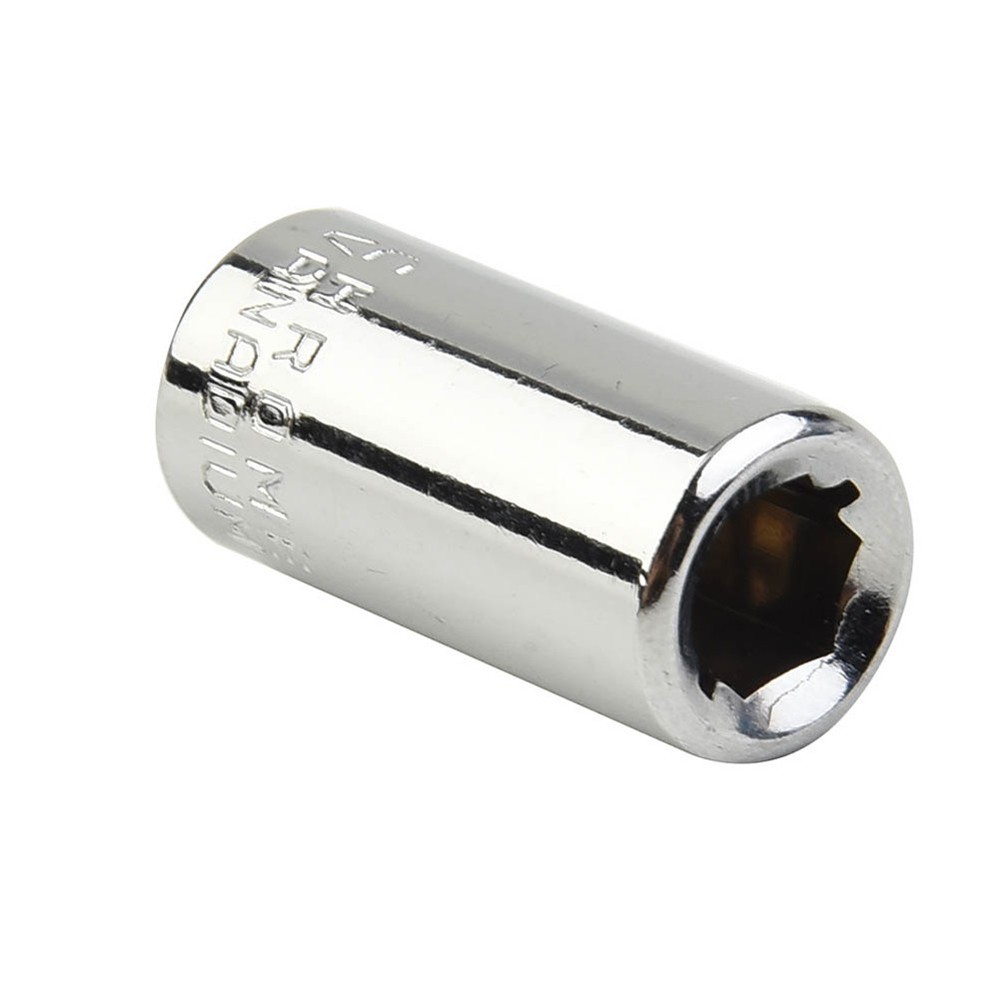 2 Pcs 1/4 Square Drive To 1/4 Hex Socket Bit Converter Screwdriver Bit Adapter