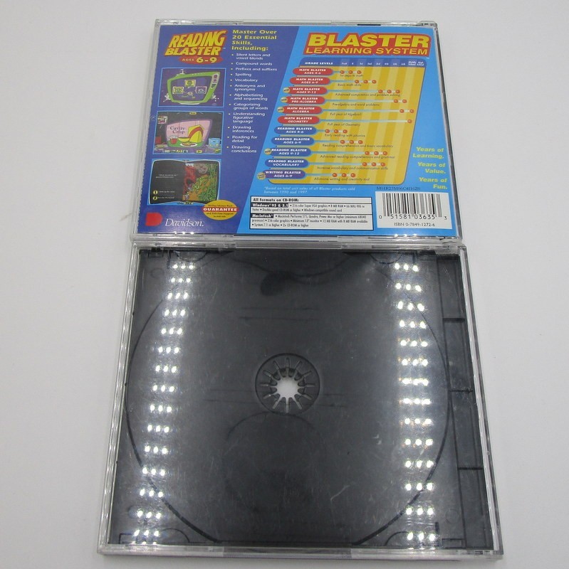 Davidson Math Blaster and Reading Blaster Educational CD-Rom Computer Games