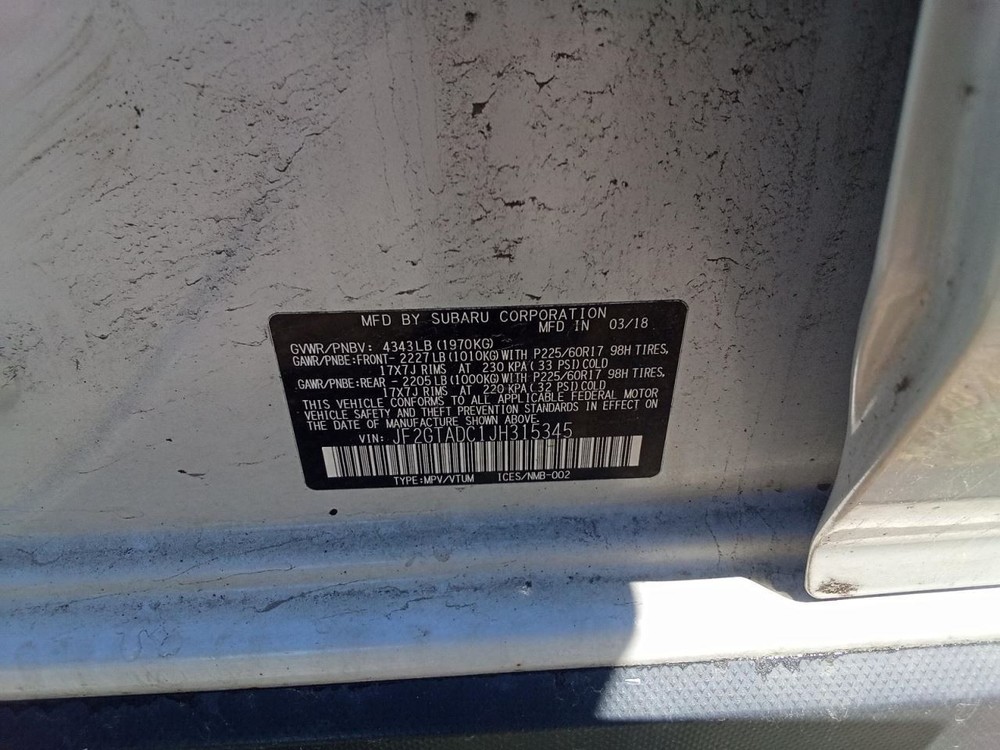 Engine ECM Electronic Control Module CVT Fits 18 XV CROSSTREK 861683