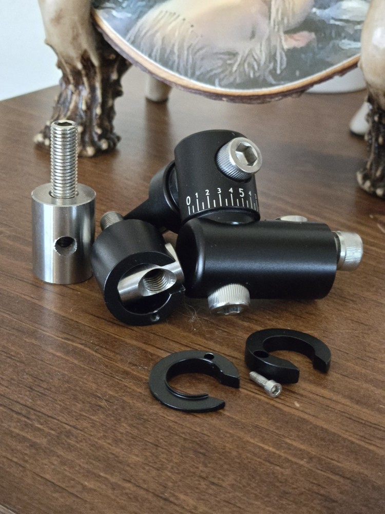 Bow Stabilizer Kit Adjustable Aluminum Bow V-bar Mount for Compound Bows