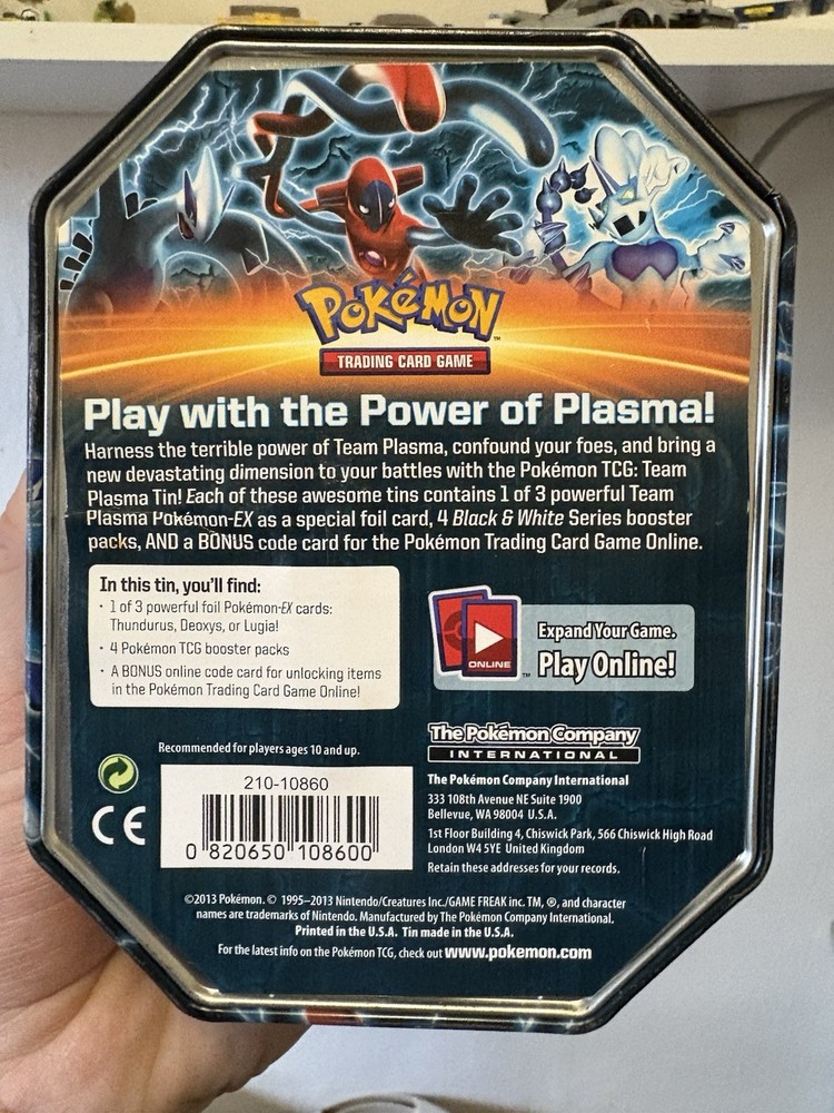 Pokémon Team Plasma Tin Deoxys 2013 (empty)