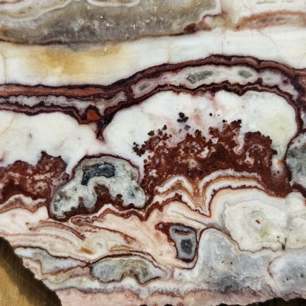 Strawberry Onyx Lapidary Slabs 287 Grams
