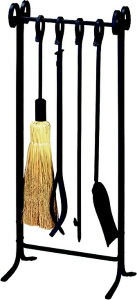 5 Piece Black Wrought Iron Tool Set