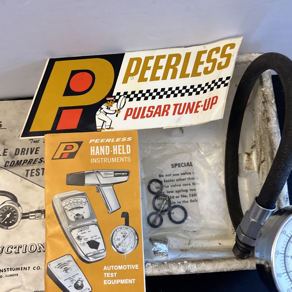 Vintage Peerless Pulsar Compression Tester C-19A Docs And Box Included