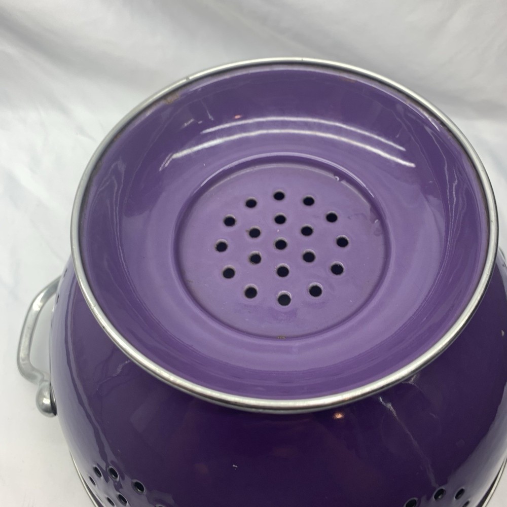Colander Strainer Deep Purple, 2 handles
